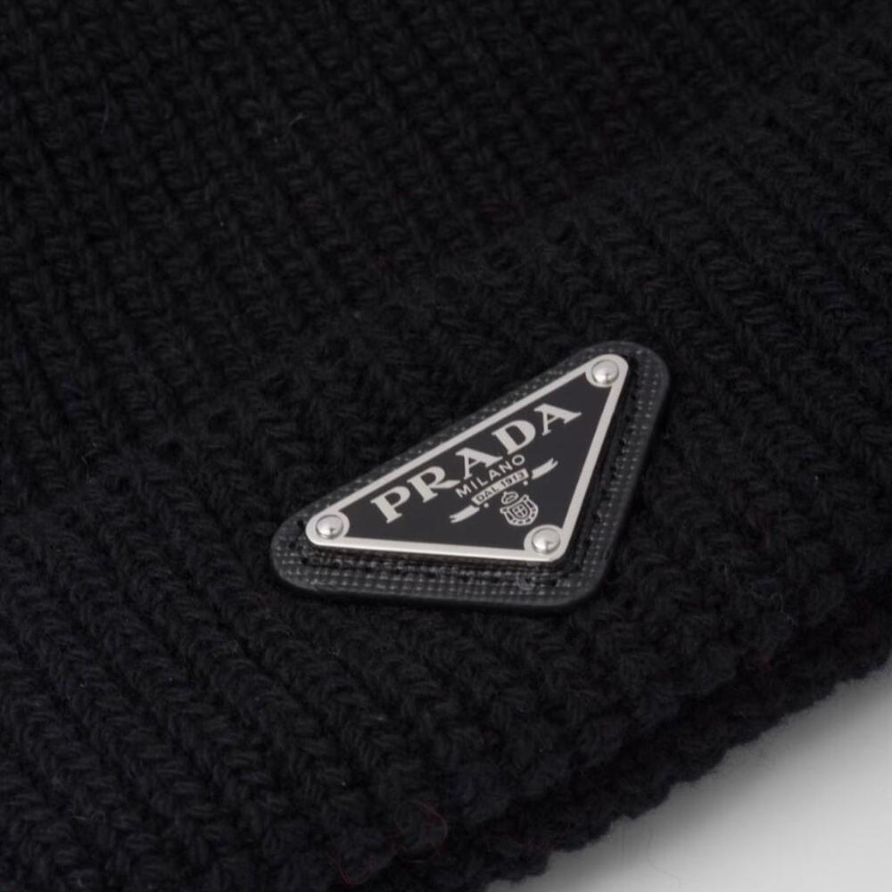 Prada Black Beanie